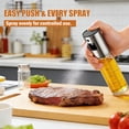 thumbnail image 2 of 2 Pack Oil Sprayer for Cooking, Upgraded Refillable Olive Oil Spray Bottle Mister with Brush for Air Fryer Oil Vinegar Portable Glass Kitchen Gadget for BBQ, Salad, Roasting, 2 of 7