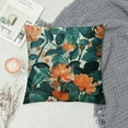 thumbnail image 2 of Nawypu Black Teal Throw Pillow Covers Dahlia Flower Decorative Pillows Modern Geometry Floral Outdoor Farmhouse Pillowcase Square Cushion Case Decor for Home Sofa Couch Bed,, 2 of 5