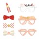 thumbnail image 4 of Accesorios para cabina de fotos de boda, 23 piezas de accesorios para cabina de fotos de oro rosa para despedida de soltera, cumpleaños, compromiso, novia para ser, despedida de soltera, 4 of 5