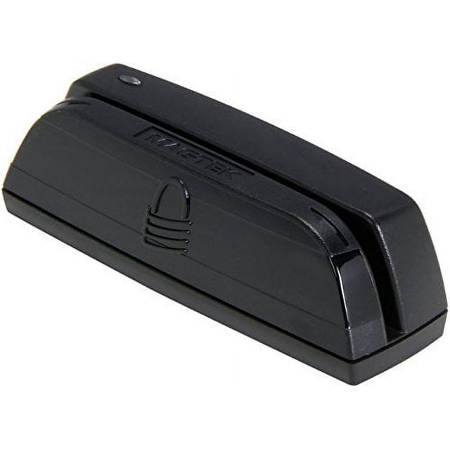 MagTek 21073062 Dynamag Magnesafe Triple Track Magnetic Stripe Swipe Reader with 6' USB Interface Cable, 5V, Black