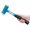 Blue-apf-40, variant on Nylon Hammer for Metal Roofing, Non Marring Dual Face Hammer with Walnut Handle, Lightweight Sheet Metal Mallet Tool for Standing Seam Roof Panel Bending and Corner Work (Blue-APF-40)