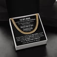 thumbnail image 4 of Gift For Your Man - The Way Complete, Cuban Link Chain, Stainless Steel or Yellow Gold, Message Card & Gift Box, 4 of 5