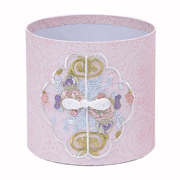 Zhuge regalo, flores, caja de embalaje para regalo, cubo chino con forma de nube para abrazar los hombros, cubo para arreglos florales (rosa)