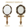 thumbnail image 4 of EeaseCA DIY Metal Foldable Mirror Women Make Up Use Mirror Mini Small Size Mirror Bronze Color, 4 of 7