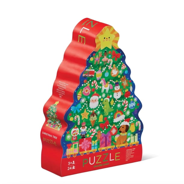 Rompecabezas Crocodile Creek Árbol de Navidad 24 Piezas