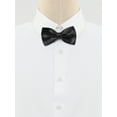 thumbnail image 2 of INSPIRE CHIC Accesorios de Pajarita para Hombre con Correa Ajustable Tuxedo Sólido Preatado Negro, 2 of 5