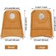 thumbnail image 2 of BEMS-Funda de cuero de 4 piezas, funda cosida a mano, protector de dedos, moneda, 2 of 5