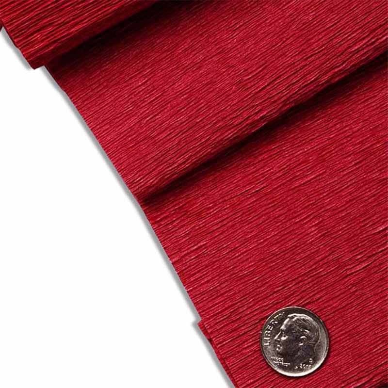 Red Premium Crepe Paper 19" X 3yd by Paper Mart