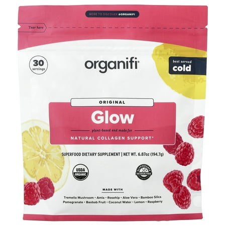 Organifi Glow - Vegan Collagen Powder for Women, 30 Servings