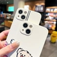 thumbnail image 3 of Cartoon Cute Couples Puppy Dog Playing Doll Machine Soft Phone Case Compatible with iPhone Case (C-Female,iPhone 15), 3 of 6