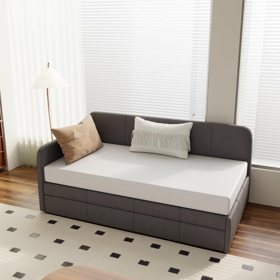 Twin Mattress, 5 Inch, Medium Firm, Cooling Gel Memory Foam, Support for Daybeds & Guests, Trundle Bed Compatible, Mattress in a Box