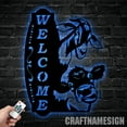 thumbnail image 4 of Craftnamesign Personalized Cow Goat Farm Metal Wall Art, Custom Animals Farm Name Sign Decor, 4 of 5