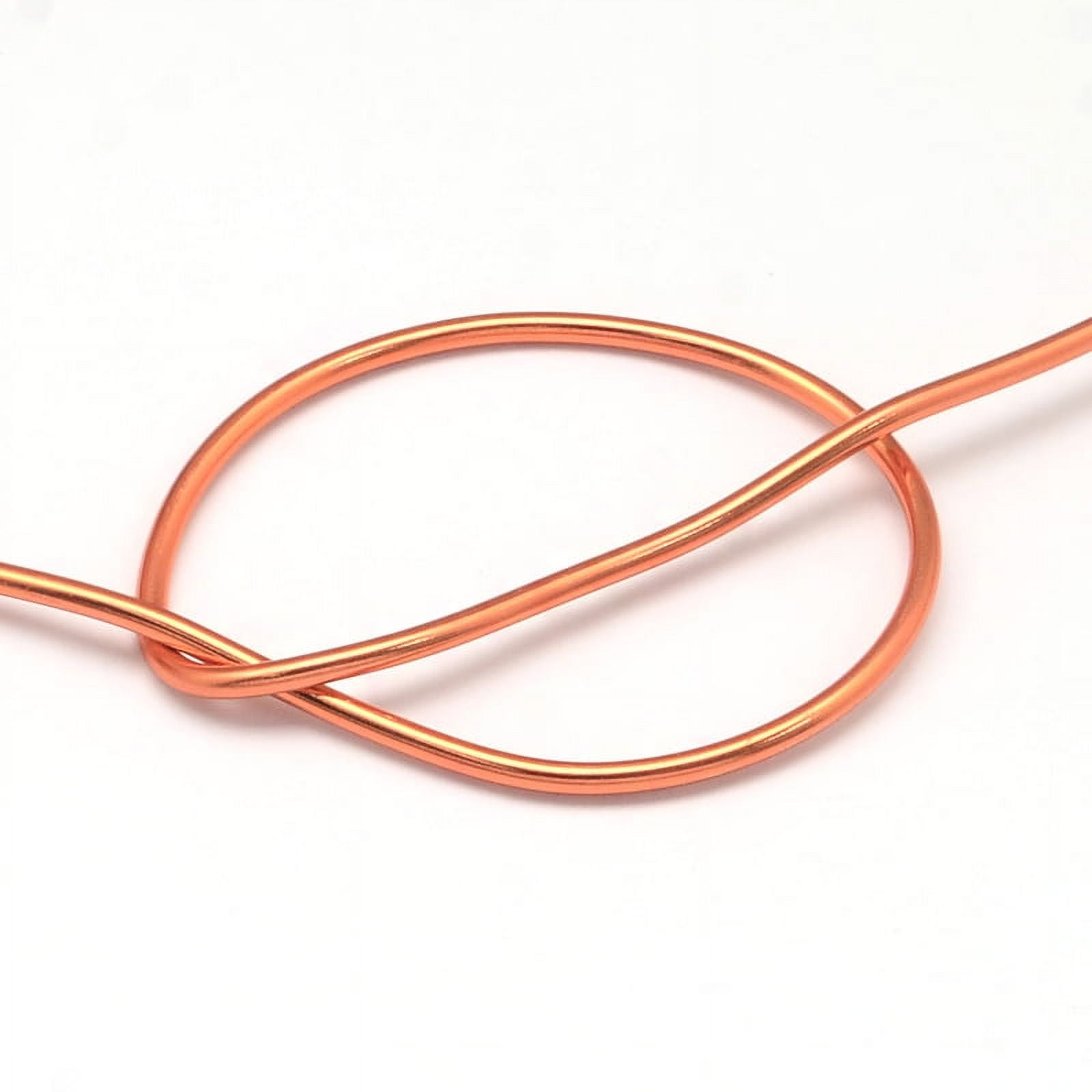 500g Anodized Aluminum Wire Bendable Metal Craft Wire Flexible Craft Wire for Beading Jewelry Craft Making Orange Red 18 Gauge 1.0mm 200m/500g(656.1 Feet/500g)