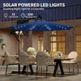 thumbnail image 4 of 10FT Patio Umbrella with Solar LED Hanging Lights,Cantilever Umbrella,Tilt Adjustment,Blue, 4 of 6