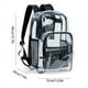 thumbnail image 2 of Mochila transparente Summercome resistente de PVC con múltiples bolsillos, mochila grande transparente para estudiantes, hombres y mujeres, material escolar, universitario y laboral., 2 of 2