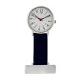 thumbnail image 1 of Minnieouse Reloj de bolsillo para enfermera, práctica función para colgar en el pecho, reloj para mujer, relojes de enfermería duraderos Relojes Cuero negro, 1 of 6