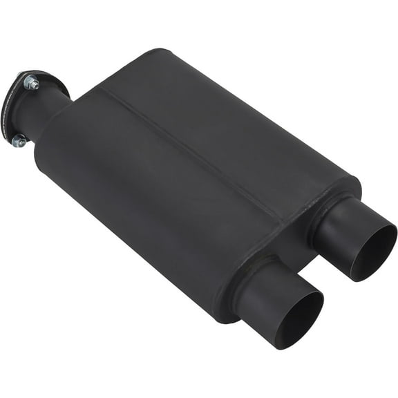 3 Inch Same End Inlet/Outlet Chamber Muffler W/ Dump Passthrough