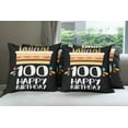 thumbnail image 6 of Ambesonne Colorful Throw Pillow Cover 4 Pack, Milestone Party, 18", Multicolor, 6 of 7
