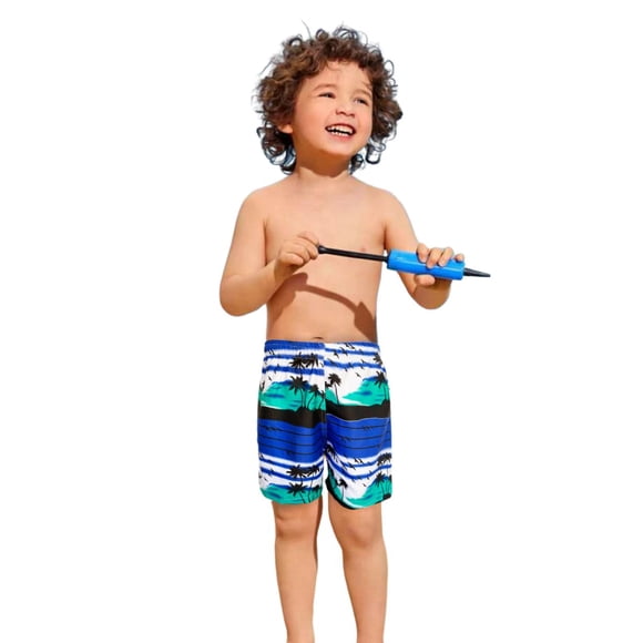 Short Duradero Niño Bermuda Casual Verano Playa Alberca Color