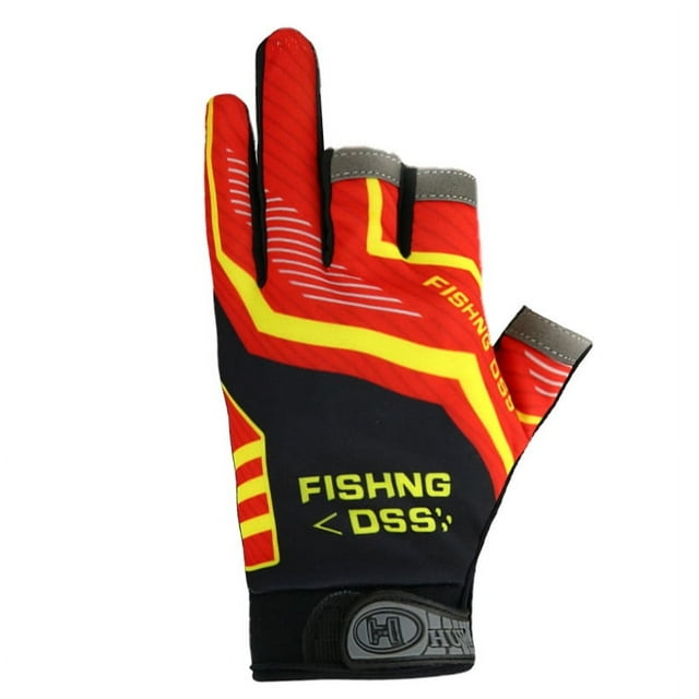 Guantes de pesca de tres dedos para hombre, de primavera y verano, antideslizantes, resistentes al desgaste, a prueba de sol, transpirables, de secado rápido, para montar a caballo, pesca, pesca en