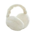 thumbnail image 2 of Opvise Winter Earmuffs Thick Solid Color Lightweight Portable Cold-proof Keep Warm Unisex Anti-slip Cycling Ear Covers for Winter White, 2 of 8