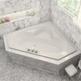 thumbnail image 5 of Malibu Home Puka Whirlpool/Massaging Air Jet Bathtub 59"x 59"x 19" in White, 5 of 5