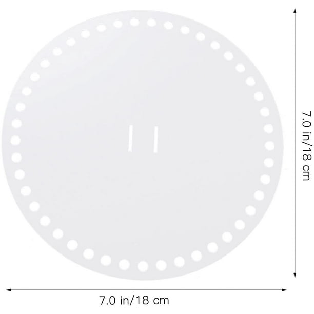 8pcs clair acrylique cercle rond disques acryliques panier bas avant  arrière panneau shaper avec trous pour la fabrication de sacs au crochet  projets de bricolage arts artisanat 