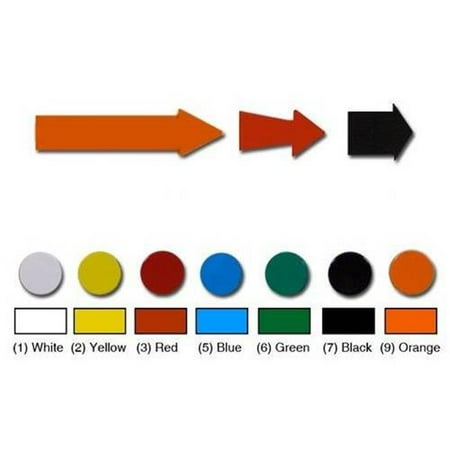 - Magna Visual FI-429 0.75 in. Magnetic Arrow Indicators, Orange - Pack of 20