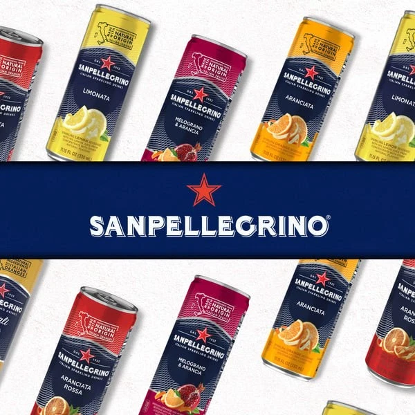 Sanpellegrino Italian Sparkling Drink, Aranciata Rossa, 11.15 fl oz, 12 Cans