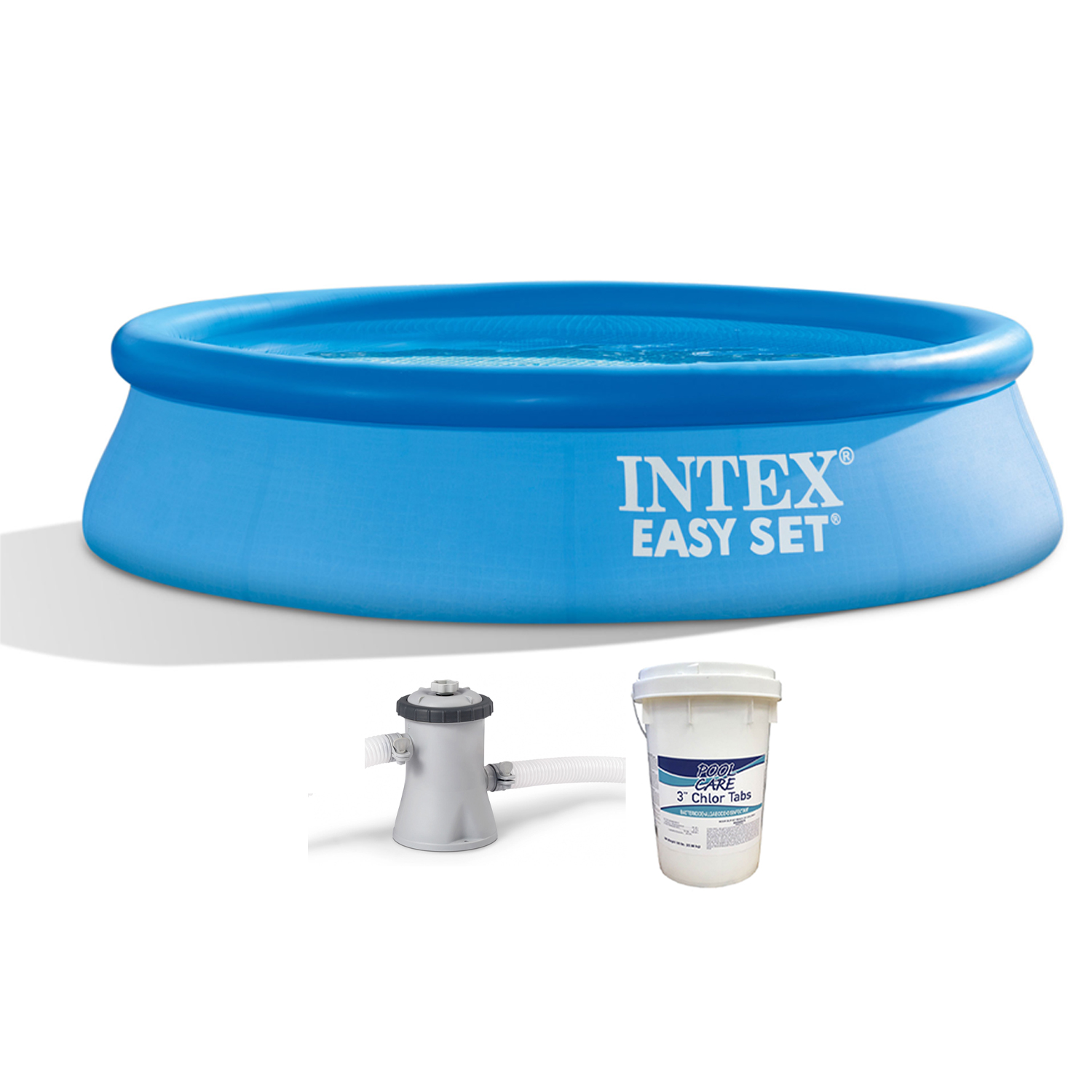 Intex 28107EH 8' x 24" Swimming Pool with Filter and Chlorine Tabs