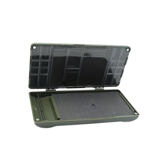 Caja de Tackle de pesca Caja de pesca Rig Ligas de pesca Lure Tackle Tackle Almacenador de contenedor de almacenamiento Caja de pesca con