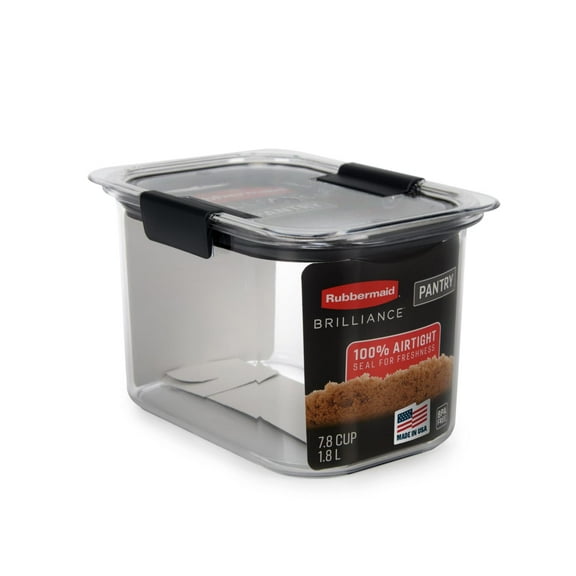Rubbermaid Brilliance Pantry Airtight Food Storage Container, 7.8-Cup