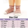 thumbnail image 6 of Toddler Girls Socks with Grips Baby Anti Slip Ankle Socks 12 Pairs Kids Cute Cartoon Patterns Sock for 6M-7 Years, 6 of 6