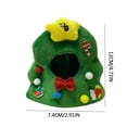 thumbnail image 4 of Chapeau de Sapin de Noël Festif pour Chats Ajustable Doux Coiffe d'Animal Mignonne Accessoire de Couverture de Tête de Vacances, 4 of 4