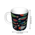 thumbnail image 2 of Disketp Hand Drawn Colorful Fishes Large Coffee Mug with Handle Tea Cup Novelty Coffee Cup for Men Women Office Work, 2 of 6