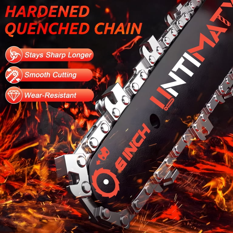 UNTIMATY Mini Cordless Chainsaw 6 inch, 21V Battery photo 2