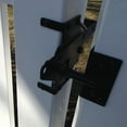 thumbnail image 7 of Self-Locking Gate Latch, Heavy Duty Post Mount Automatic Gravity Lever Wood/PVC Fence Gate Lock with Fasteners Hardware,for Secure PoolYardGardenSteel,Black, 7 of 7