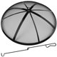 thumbnail image 1 of Fire Pit Spark Screen RGJ, malla de acero inoxidable de 27 pulgadas con asa, 1 of 9