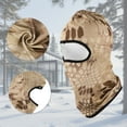 thumbnail image 4 of Unique Bargains 1 Pc Ice Silk Snake Pattern Balaclava Face Mask Brown, 4 of 5