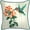 Z6 Hummingbird Flower, variant on Jordan Manufacturing 16" x 16" Enjoy the Little Things Cream Novelty and Multicolor Floral Reversible Square Outdoor Throw Pillow with Welt