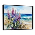 thumbnail image 2 of Designart "Seashore Blue Bonnets II" Blue Bonnets Floater Framed Wall Decor, 2 of 5