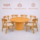 thumbnail image 3 of Ilios Innova | Comedor Redondo Moderno de Madera con 6 Sillas Acolchadas, Diseño Decorativo para Comedor, Sala o Espacios Contemporáneos de tu hogar, 3 of 9