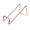 Rose Gold, variant on KGJQ 2Pcs Wine Bottle Holder for Countertop, Modern Iron Wine Rack Stand with Triangle Support, Tilted Single Bottle Display for Home Bar Kitchen