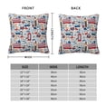 thumbnail image 2 of Fuzoiu London Symbols1 Print Square Pillow Cover,Hidden Zipper Design,Luxury Square Pillow Case, Throw Pillow,Couch Cushion-16"x16", 2 of 7