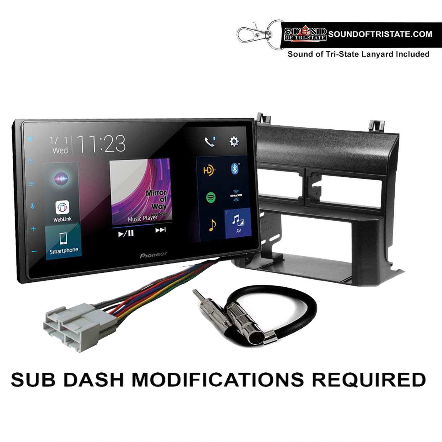 Pioneer DMH2660NEX Digital Receiver CarPlay Kit Fits 0306 Silverado