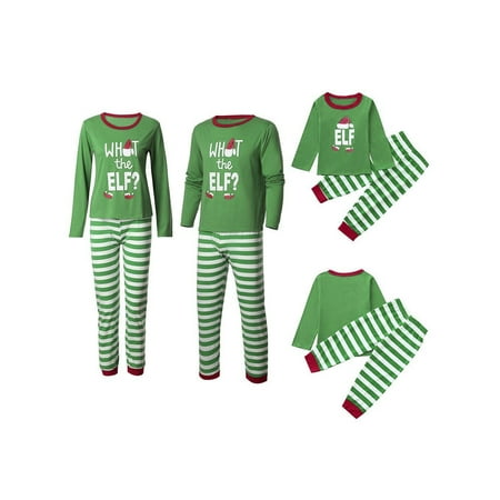 

Spring hue Family Matching Christmas Pajamas for Holiday Sleepwear Long Sleeve PJs 2 Pieces Pants Set