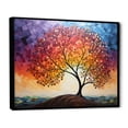 thumbnail image 2 of Designart "modern Tree Arc Of Colors II" Landscape Trees Floater Framed Canvas Print, 2 of 7