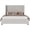 Grey, variant on Amerlife King Size Bed Frame with 65" Tall Headboard, Upholstered Wingback Platform Design, Solid Wood Legs, Grey