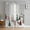 Gray, variant on Red Plaid Christmas Sheer Curtains 45 Inches Long, Snowman Xmas Tree Winter Snowflake Light Filtering Window Curtains for Living Room, Rod Pocket Voile Sheer Curtain Drapes, 52"Wx45"L, 2 Panels