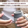 thumbnail image 5 of Collapsible Sports Water Bottle 600ml Foldable Kettle with Large Mouth for Easy Pouring BPA-Free Leakproof Design for Hot or Cold Drinks UKHBMC | Gray, 5 of 8